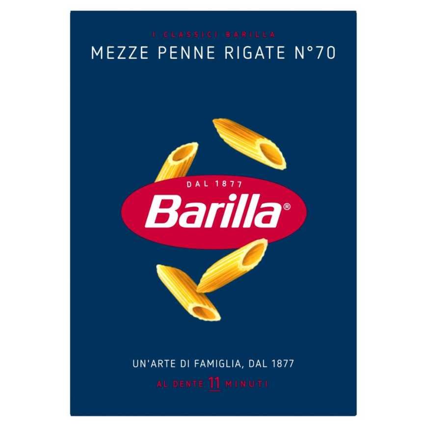 Barilla Mezze Penne Rigate n.70, 500 г