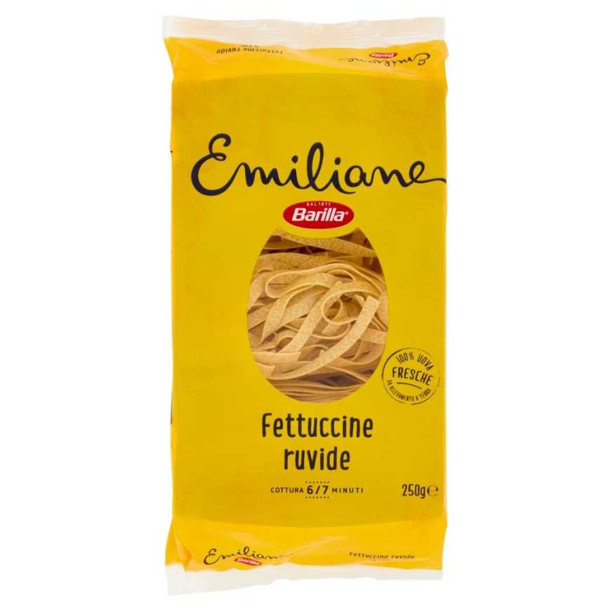 Barilla Emiliane Fettuccine all'Uovo Trafilata al Bronzo N°175, 250 g