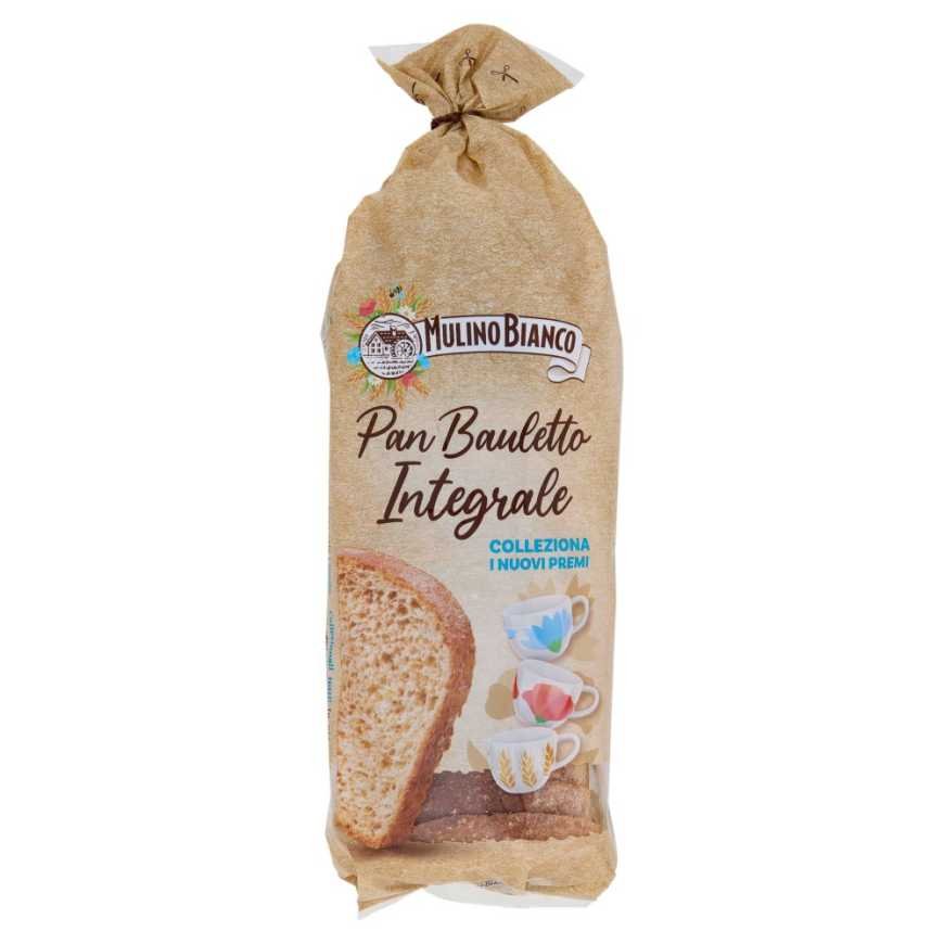 Mulino Bianco цельнозерновой хлеб для тостов Pan Bauletto Integrale, 400 г
