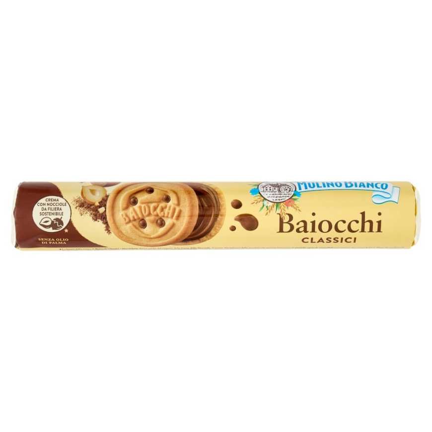 Mulino Bianco Baiocchi biscuits with hazelnut cream tube, 168 g