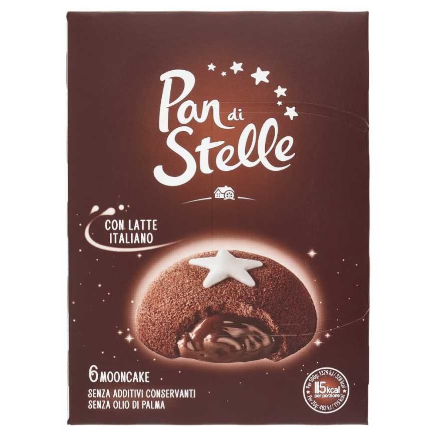 Mulino Bianco Pan di Stelle Mooncake chocolate mini cake, 6 pcs, 210 g