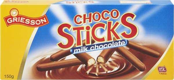 Griesson Ассорти печенья Choco Stick, 150 г