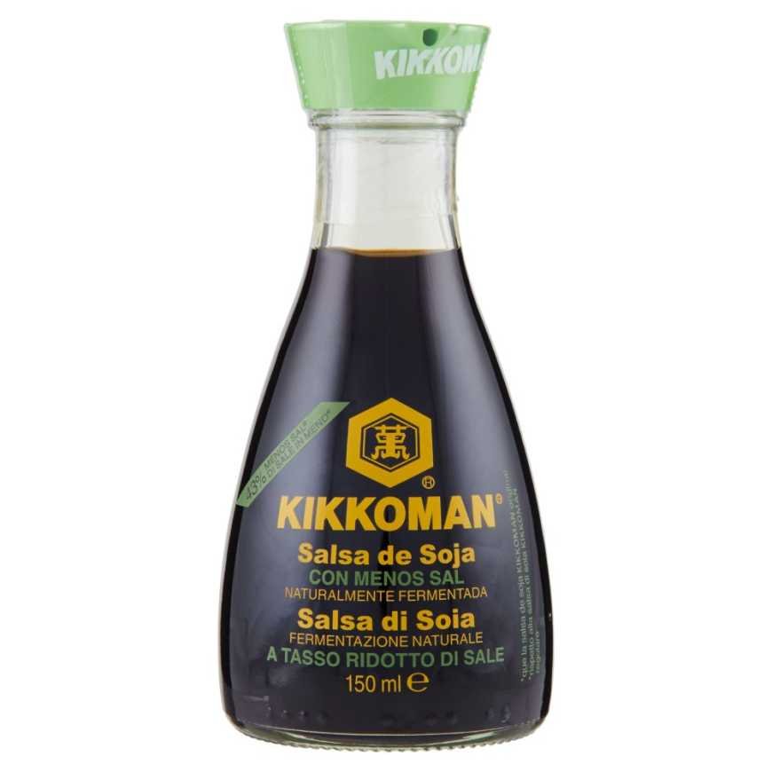 Kikkoman соевый соус с пониженным на 43% содержанием соли, 150 мл