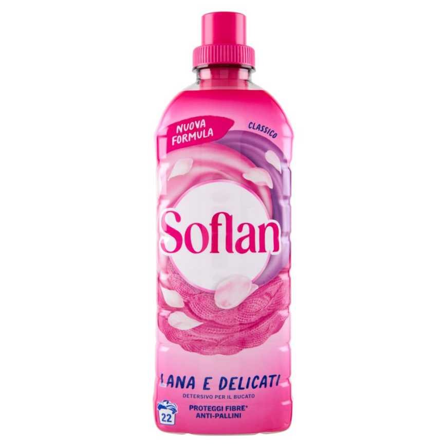Soflan Жидкое средство для деликатной стирки Rosa Capi Delicati, 900 мл
