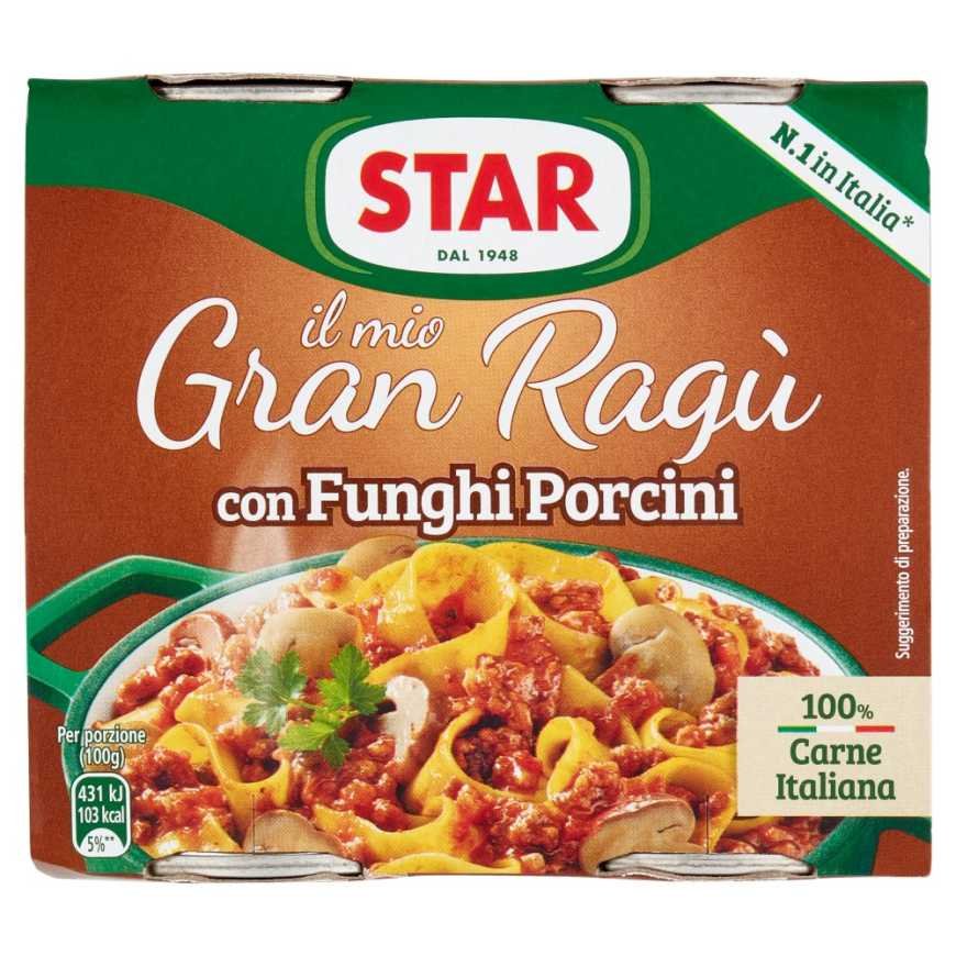 Star Грибной соус рагу Granragù, 2 шт. по 180 г