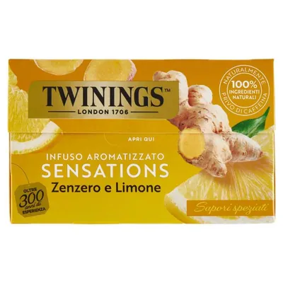 Twinings Травяной чай с лимоном и имбирем, 25 фильтр-пакетов
