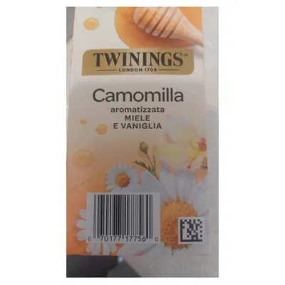 Twinings chamomile herbal tea with honey and vanilla, 20 filter bags