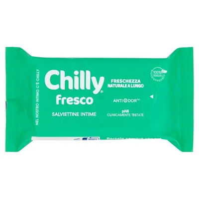 Chilly Fresh Gel wet wipes, 12 pcs