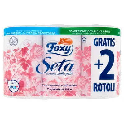 Foxy Туалетная бумага Seta, 6 шт.
