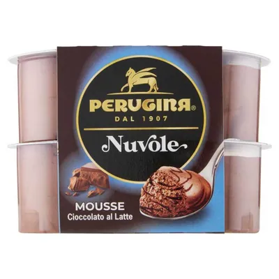 Perugina Nuvole milk chocolate mousse, 4 × 60 g