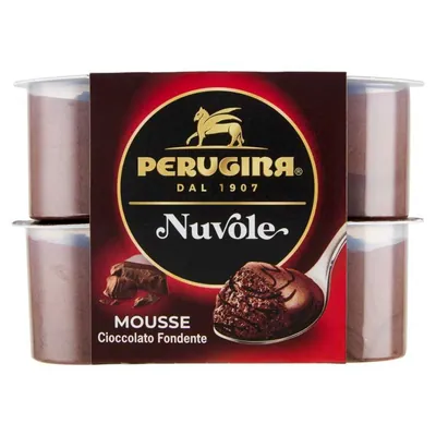 Perugina Nuvole dark chocolate mousse, 4 × 60 g