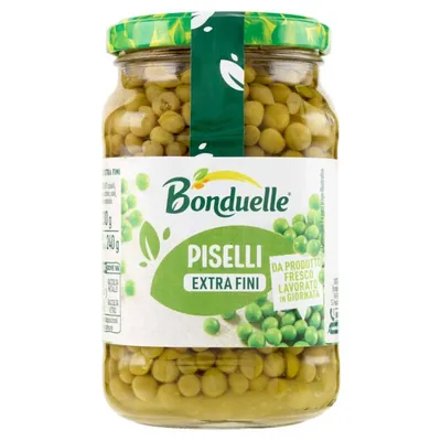 Bonduelle Зеленый горошек экстра мелкий в стеклянной банке, 330 г