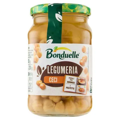 Bonduelle chickpeas in glass jar, 370 g