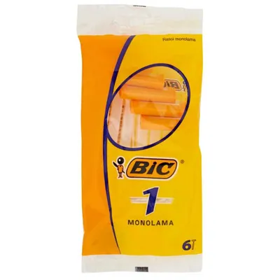 Bic Одноразовые бритвы с 1 лезвием, 6 шт.