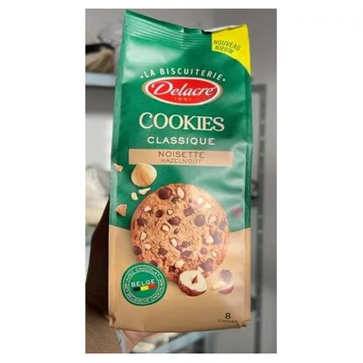 Delacre печенье с фундуком Cookies, 136 г