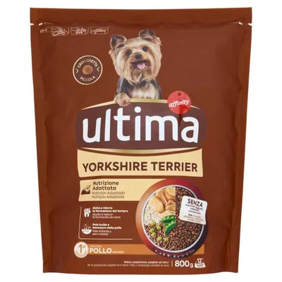 Ultima Dry Dog Food for Yorkshire Terrier with Chicken, 800 g