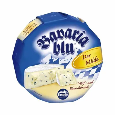 Сыр с голубой плесенью Bergader Bavaria Blu, 2 × 1,2 кг