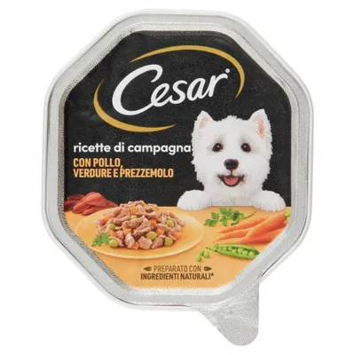 Cesar Country Recipes wet dog food with chicken and vegetables, 150 g