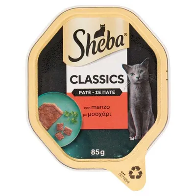 Sheba паштет с говядиной для кошек, 85 г