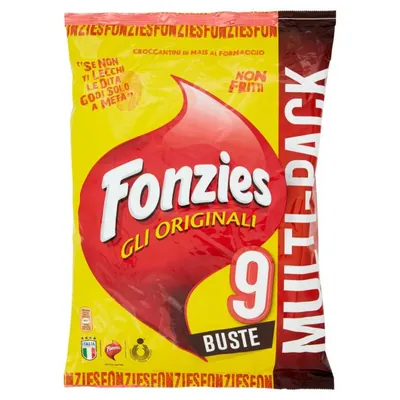 Fonzies Снеки мультипак, 9 пачек, 212 г