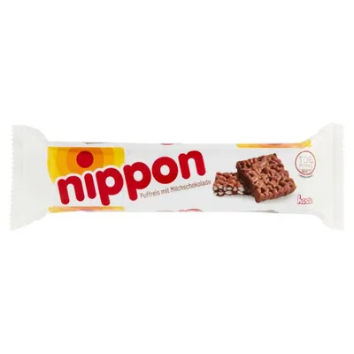 Nippon снэк из воздушного риса и шоколада, 200 г