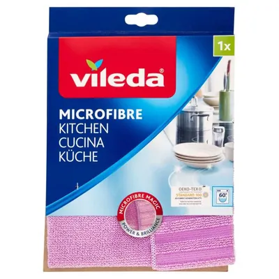 Vileda Салфетка из микрофибры для кухни, 32 × 32 см