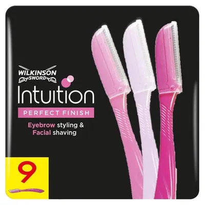 Wilkinson Sword Intuition Perfect Finish бритвы для бровей, 3 шт.