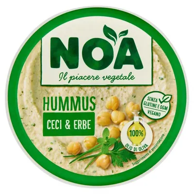 Noa vegan gluten-free chickpea hummus with herbs, 175 g