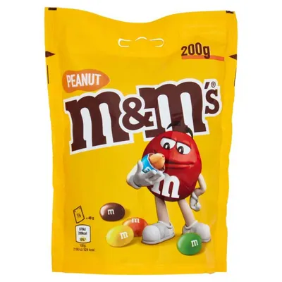 M&M's Шоколадные конфеты с арахисом и шоколадом, 200 г