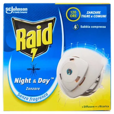 Raid Night & Day жидкий инсектицид, электрофумигатор + сменный блок
