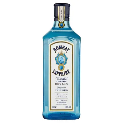 Bombay Sapphire Distilled London Dry Gin, 0.7 l