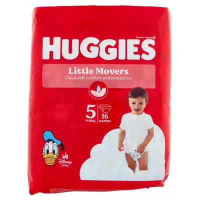 Huggies Ultracomfort размер 5, 11–25 кг, 16 шт.