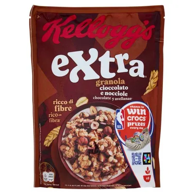 Kellogg’s Мюсли Extra с шоколадом и фундуком, 375 г