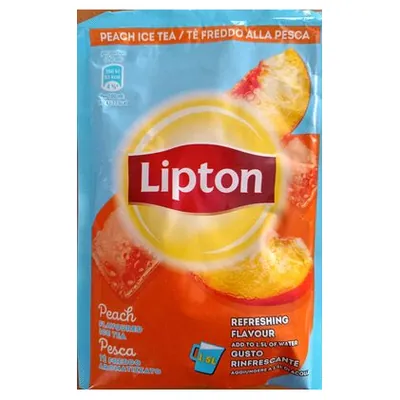 Lipton Ice Tea peach instant iced tea sachets, 125 g
