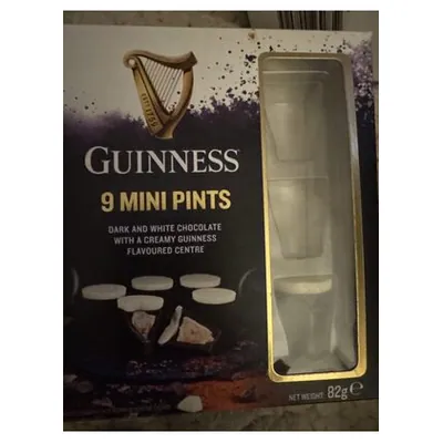 Guinness 9 mini chocolate pints, 82 g