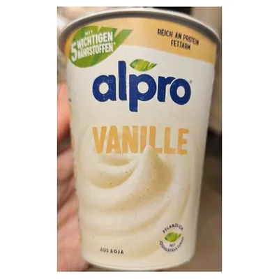 Alpro йогурт соевый ванильный, 400 г