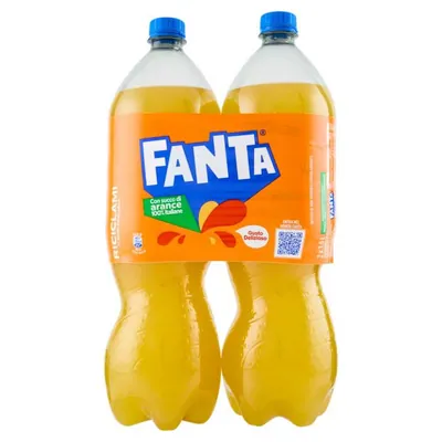 Fanta Orange газированный напиток апельсиновый, 2 × 1,5 л