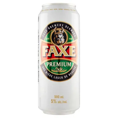 Faxe beer in a can, 0.5 l