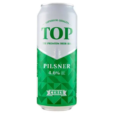 Ceres Top Pilsner beer in a can, 0.5 l