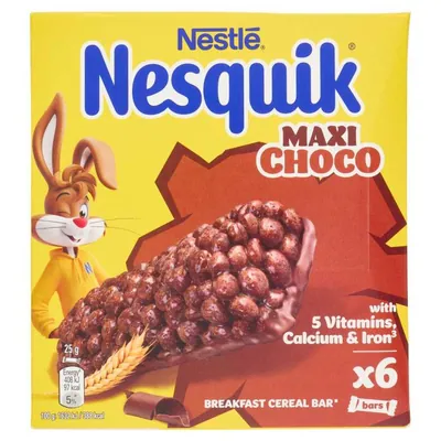 Nesquik Maxi Choco bars, 6 × 25 g