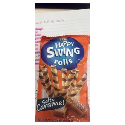 Flis вафли Happy Swing со вкусом соленой карамели, 150 г