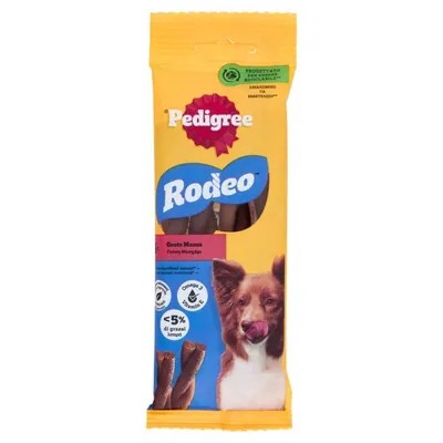 Pedigree лакомство-роллер для собак со вкусом говядины Ropper, 4 × 70 г