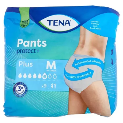 Tena впитывающие трусики Pants Plus Media, 9 шт