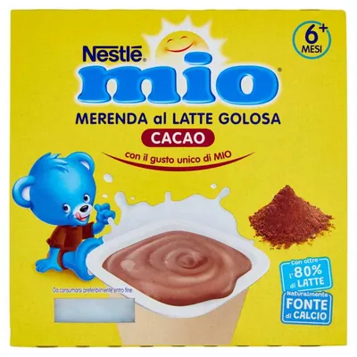 Nestle Mio milk and cocoa snack, 4 pcs, 100 g