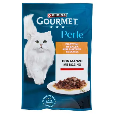 Purina Gourmet Perle мини-филе в соусе с говядиной, 85 г