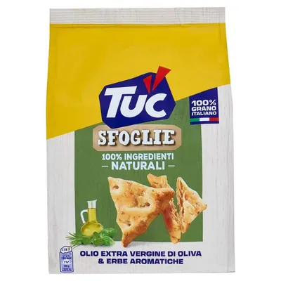 Tuc хрустящие хлебцы с травами Sfoglie alle Erbe, 170 г