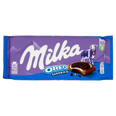 Milka Шоколад Oreo Sandwich, 92 г