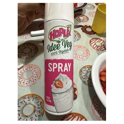 Hoplà Soia soy vegetable whipping cream spray, 250 g