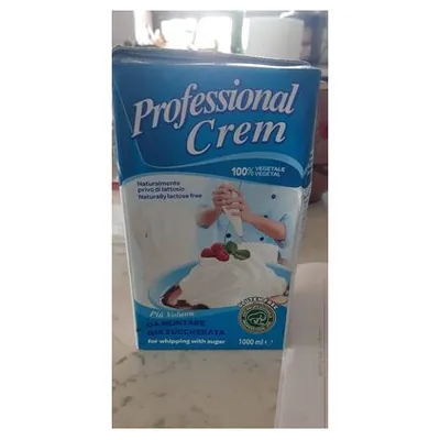 Tre Valli Professional Cream sweet lactose-free vegetable whipping cream
