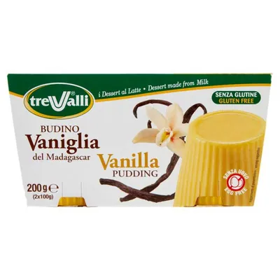 Trevalli Vanilla pudding, 2 × 100 g